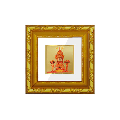 DIVINITI 24K Gold Plated Rani Sati Photo Frame For Home Decoration, Table, Gift (10.8 X 10.8 CM)