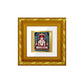 DIVINITI 24K Gold Plated Adinath Photo Frame For Home Decor, TableTop, Festival (10.8 X 10.8 CM)
