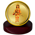 Diviniti 24K Gold Plated Baba Gorakh Nath Frame For Car Dashboard, Home Decor, Puja (5.5 x 5.0 CM)