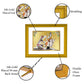Diviniti 24K Gold Plated Shiva Parvati Photo Frame For Home Decor, Wall Decor, Table, Puja, Gift (20.8 x 16.7 CM)