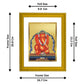 DIVINITI Ganesha 24K Gold Plated Wall Photo Frame| DG Frame 101 Size 2 Wall Photo Frame and 24K Gold Plated Foil| Religious Photo Frame Idol,Gifts Items (20.8CMX16.7CM)