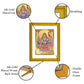 DIVINITI Khodiyar Mata Gold Plated Wall Photo Frame| DG Frame 101 Size 2 Wall Photo Frame and 24K Gold Plated Foil| Religious Photo Frame Idol For Prayer, Gifts Items (20.8CMX16.7CM)
