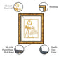 Diviniti 24K Gold Plated Trishul Damru Wall Hanging for Home| DG Photo Frame For Wall Decoration| Wall Hanging Photo Frame For Home Decor, Living Room, Hall, Guest Room