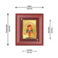 Diviniti 24K Gold Plated Triveni Balaji Photo Frame For Home Decor, Wall Decor, Table, Worship, Gift (16 x 13 CM)