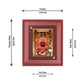 Diviniti 24K Gold Plated Salasar Balaji Photo Frame For Home Wall Decor, Table Top, Puja, Gift (16 x 13 CM)