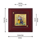 Diviniti 24K Gold Plated Radha Krishna Photo Frame For Home Decor, Table, Puja Room, Festival & Gift (10 x 10 CM)
