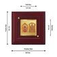 Diviniti 24K Gold Plated Padmavathi Balaji Photo Frame For Home Decor, Worship, Table Tops & Gift (10 x 10 CM)