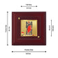 Diviniti 24K Gold Plated Dwarkadhish Photo Frame For Home Decor Showpiece, Table & Festival Gift (10 x 10 CM)