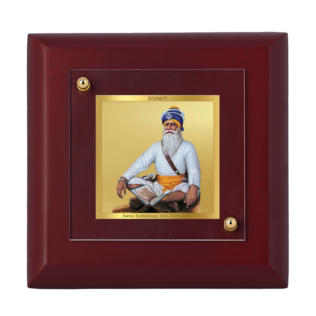 Diviniti 24K Gold Plated Baba Deep Singh Photo Frame For Home Decor, T ...