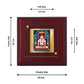 Diviniti 24K Gold Plated Adinath Photo Frame For Home Decor Showpiece, Table Tops, Prayer, Gift (10 x 10 CM)