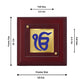 Diviniti 24K Gold Plated Ik Onkar Frame For Home Decor Showpiece, Table & Festival Gift (10 x 10 CM)
