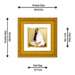 DIVINITI 24K Gold Plated Maa Sarda Photo Frame For Festive Gift, Table Decor (10 X 10 CM)
