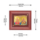 Diviniti 24K Gold Plated MDF Photo Frame For Home Decor, Table Tops, Puja Room, Gift