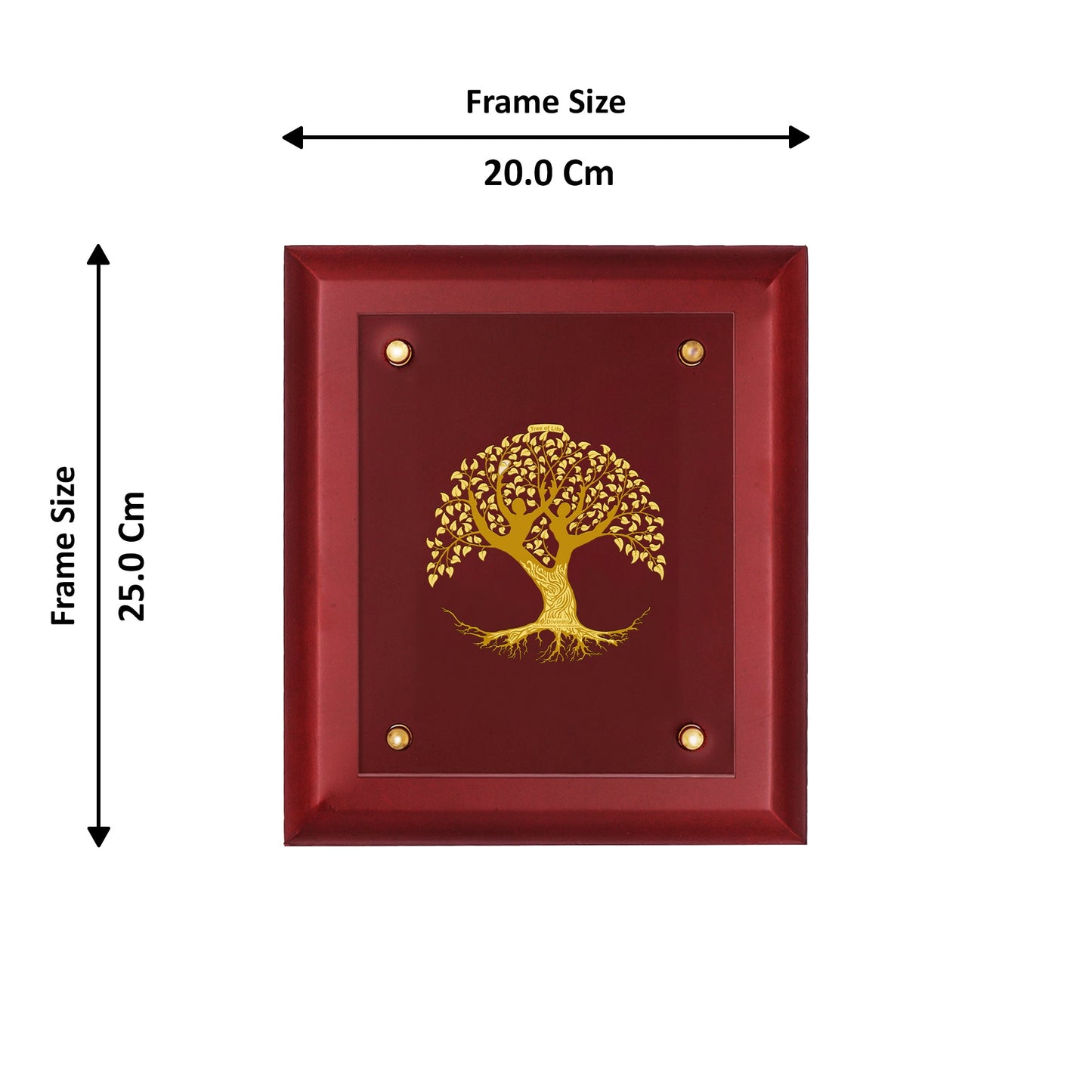 Diviniti 24K Gold Plated TREE OF LIFE Wall Hanging for Home| MDF Size 2.5 Photo Frame For Wall Decoration| Wall Hanging Photo Frame For Home Decor, Living Room, Hall, Guest Room