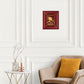 Diviniti 24K Gold Plated PEACOCK FEATHER-2 Wall Hanging for Home| MDF Size 2.5 Photo Frame For Wall Decoration| Wall Hanging Photo Frame For Home Decor, Living Room, Hall, Guest Room