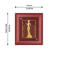 Diviniti 24K Gold Plated LADY FASHION Wall Hanging for Home| MDF Size 1 Photo Frame For Wall Decoration| Wall Hanging Photo Frame For Home Decor, Living Room, Hall, Guest Room (16 × 13 cm)