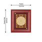 Diviniti 24K Gold Plated FLORAL-3 Wall Hanging for Home| MDF Size 1 Photo Frame For Wall Decoration| Wall Hanging Photo Frame For Home Decor, Living Room, Hall, Guest Room (16 × 13 cm)