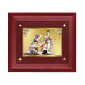 DIVINITI Shiva Parvati-4 Gold-Plated Wall Photo Frame| MDF 2.5 Wooden Wall Frame with 24K Gold-Plated Foil| Religious Photo Frame Idol For Prayer, Gifts Items (25CMX20CM)