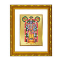 DIVINITI 24K Gold Plated Guruvayurappan Photo Frame For Home Decor, Worship, Festive Gift (21.5 X 17.5 CM)