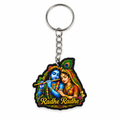 Radha Krishna Devotional Keychain | Spiritual Key Ring | Gift