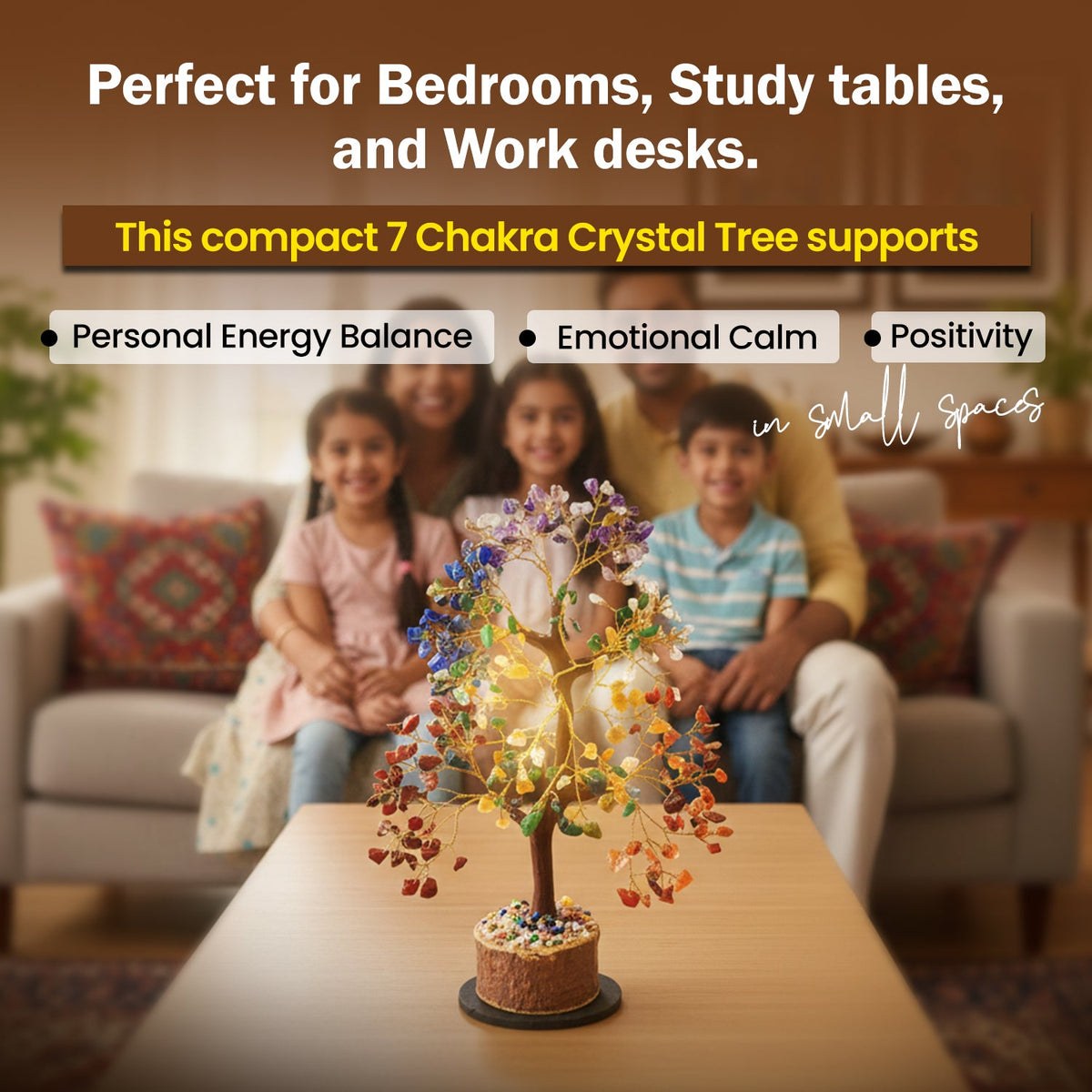7 Chakra Tree (200-Beads) – Bring Positive Energy, Wealth & Balance in Your Home