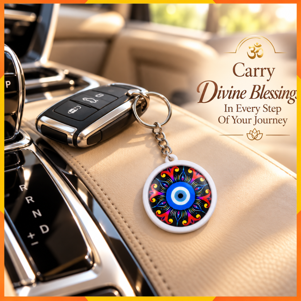 Blue Nazar Evil Eye Keychain | Protection Key Ring | Everyday Gift