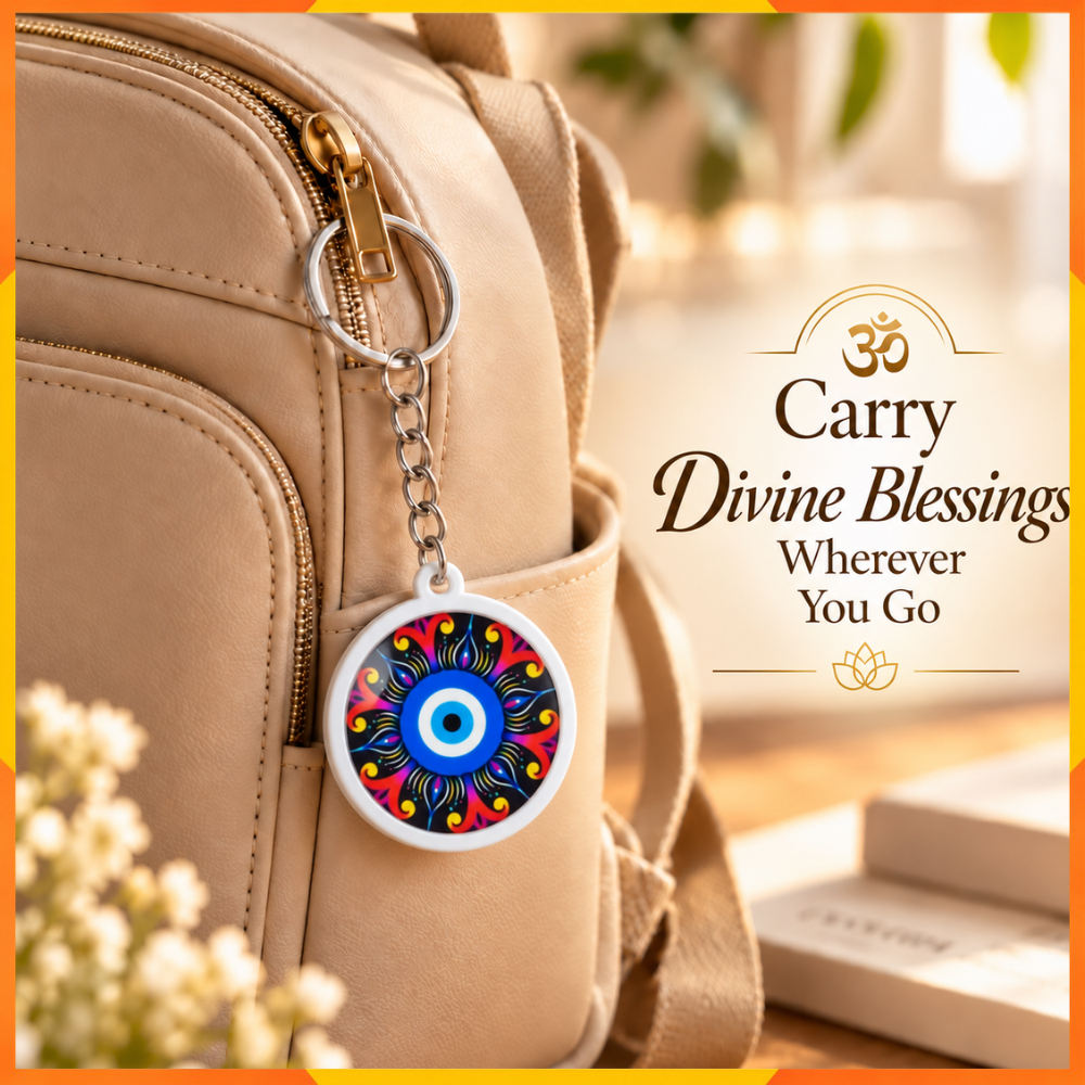 Blue Nazar Evil Eye Keychain | Protection Key Ring | Everyday Gift