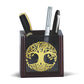 24K Gold Custom MDF Pen Holder for Gifting