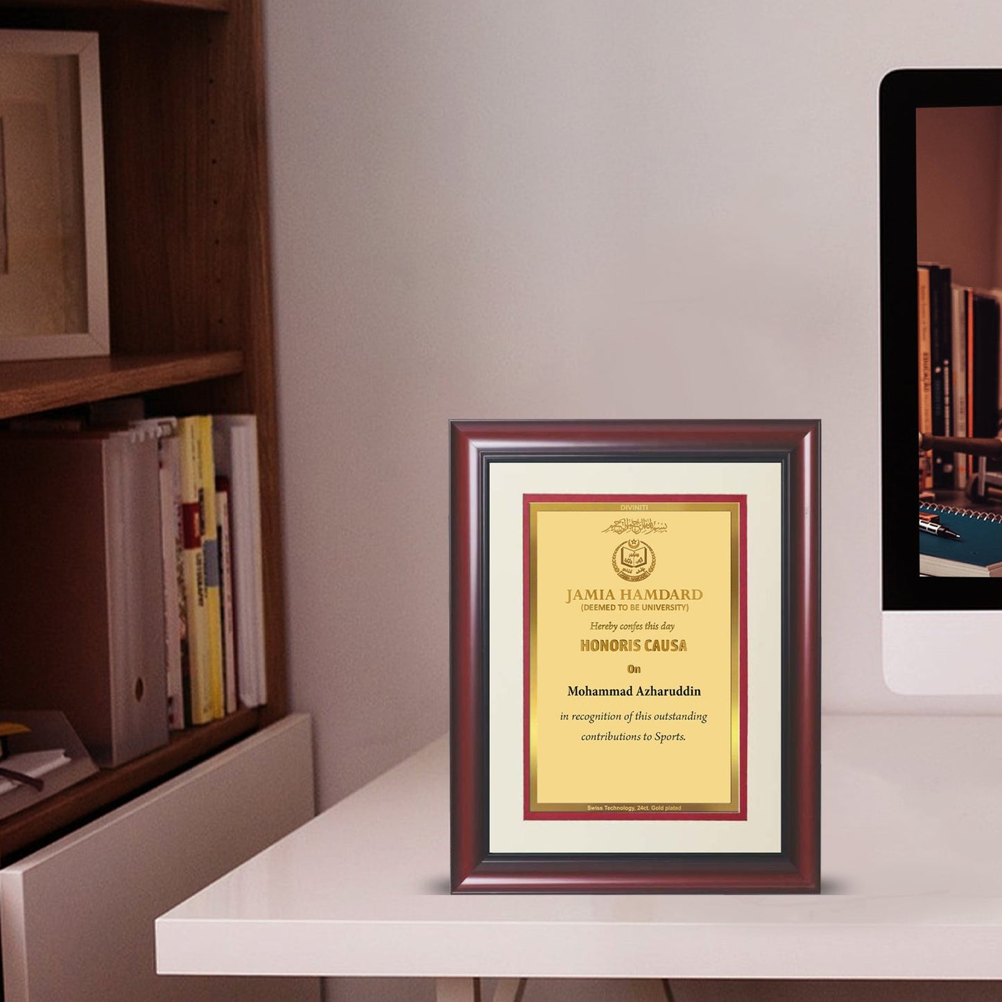 24K Gold Plated Custom Certificate for Universities