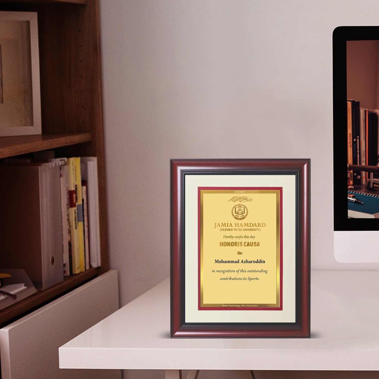 24K Gold Plated Custom Certificate for Universities