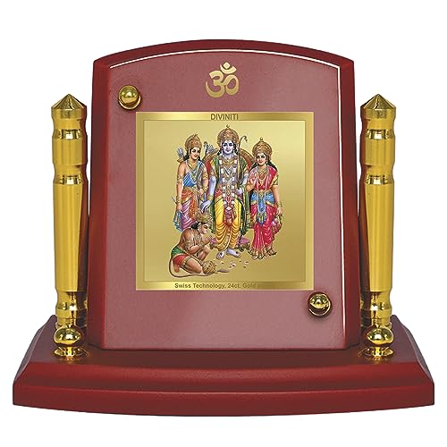 24K Gold Plated Ram Darbar for Car Dashboard