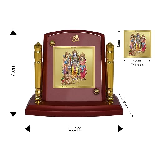 24K Gold Plated Ram Darbar for Car Dashboard