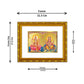 Diviniti Lakshmi & Ganesha Gold Plated Wall Photo Frame, Table Décor| DG Frame 103 Size 2 and 24K Gold Plated Foil| Religious Photo Frame Idol For Pooja, Gifts Items (21.5 CM X 17.5 CM)