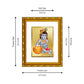 DIVINITI 24K Gold Plated Bal Gopal Wall Photo Frame For Home Decor, Tabletop, Puja (21.5 X 17.5 CM)