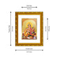 DIVINITI 24K Gold Plated Lord Ganesha Wall Photo Frame For Home Decor, Puja, Success (21.5 X 17.5 CM)