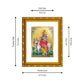 DIVINITI 24K Gold Plated Krishna Photo Frame For Home Wall Decor, Tabletop, Gift, Puja (21.5 X 17.5 CM)