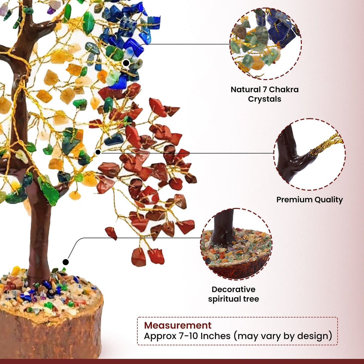 7 Chakra Tree (300 Beads) – Attract Positivity, Reduce Stress & Improve Daily Life Energy