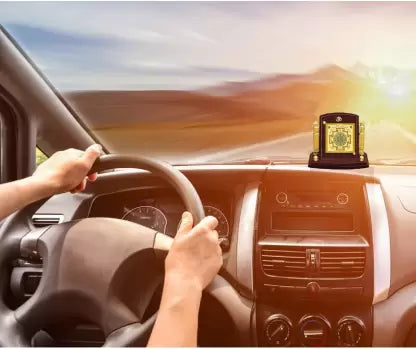 Diviniti 24K Gold Plated Shree Yantra For Car Dashboard, Home Decor & Prayer (7 x 9 CM)