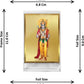 Diviniti 24K Gold Plated Lord Ram Frame For Car Dashboard, Home Decor, Puja, Festival Gift (11 x 6.8 CM)