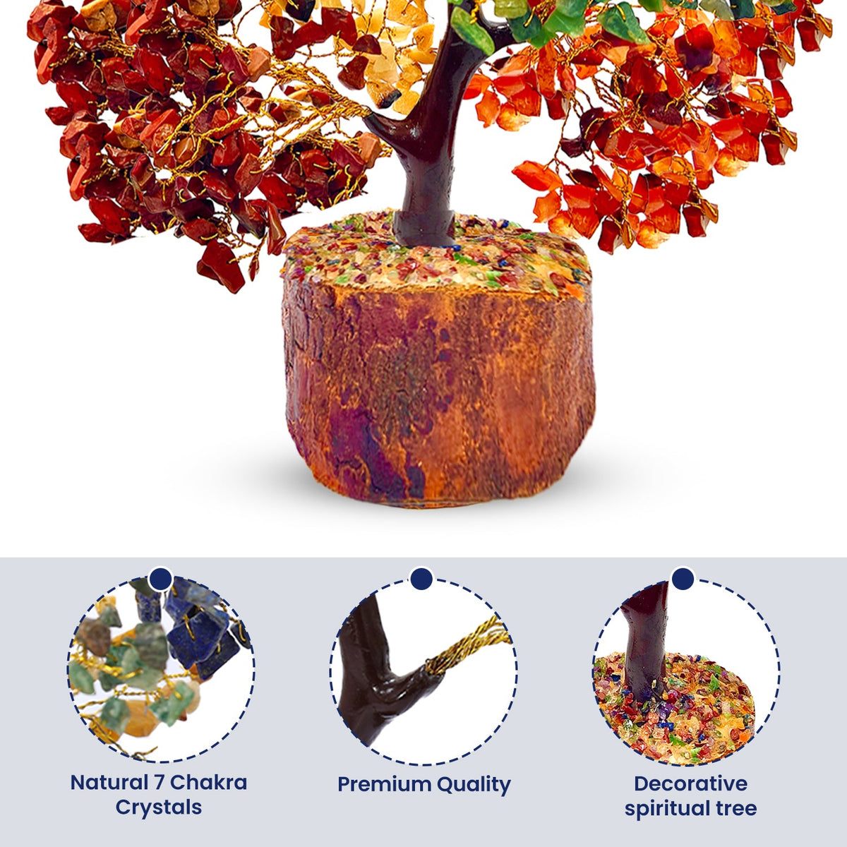 7 Chakra Tree (500 Beads) – Strong Energy for Wealth Growth, Peace & Protection from Negativity