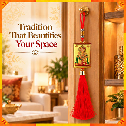 Hanuman Ji Hanging Dangler with Red Tassel | Spiritual Car & Home Hanging | Devotional Gift