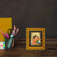 DIVINITI 24K Gold Plated Bal Ganesha Photo Frame For Home Wall Decor, Festival Gift (15.0 X 13.0 CM)