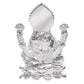 DIVINITI 999 Silver Plated Goddess Laxmi Idol For Home Decor, Tabletop, Puja Room, Wealth (6.5 X 4.2 CM)