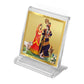 DIVINITI Radhakrishna-4 God Idol Photo Frame for Car Dashboard, Table Décor, Office | ACF 3A Acrylic Frame, 24K Gold Plated Foil|Idol for Pooja, Prayer, Gifts Items (5.8X4.8 cm)