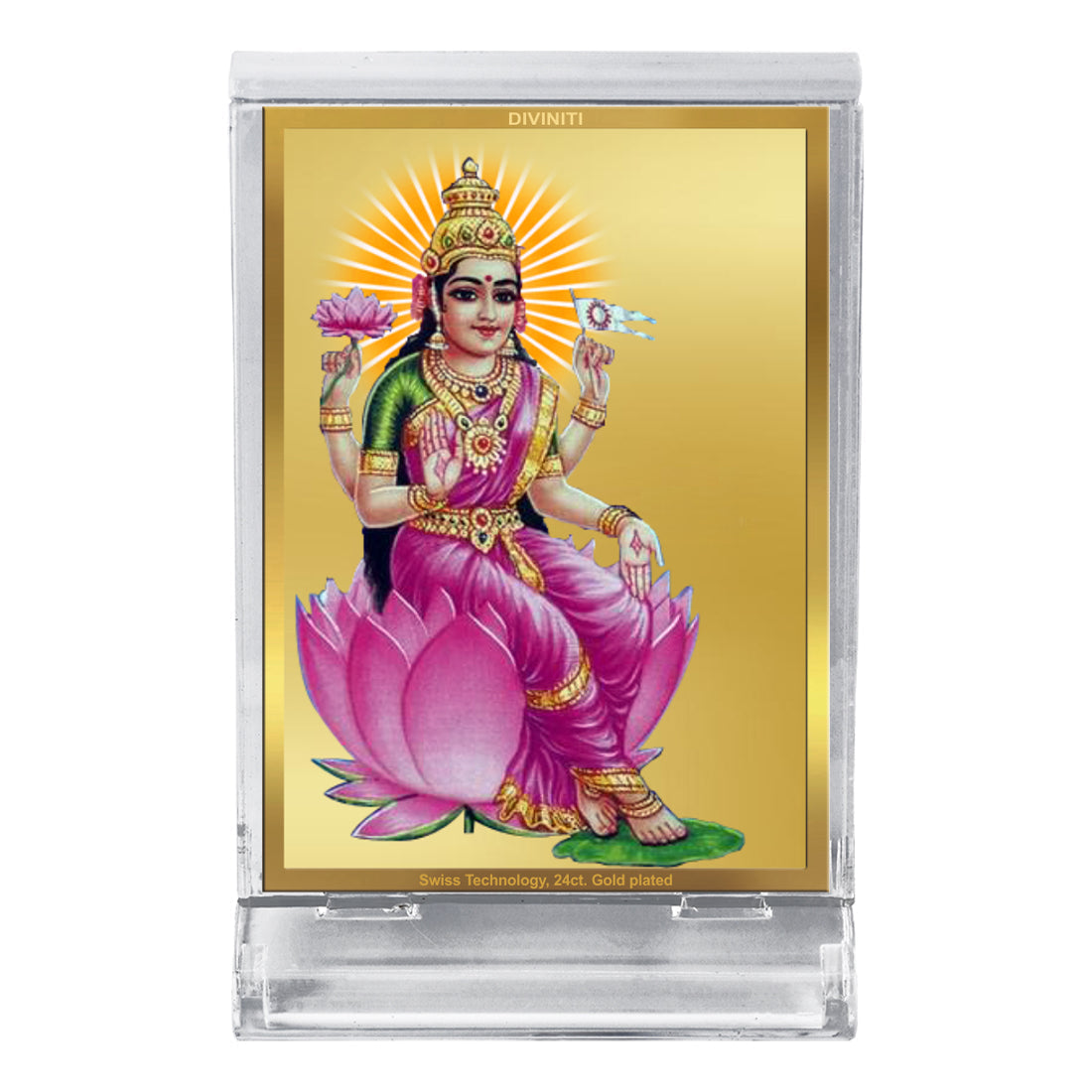 Aadi Lakshmi Gold Frame for Car & Home Decor