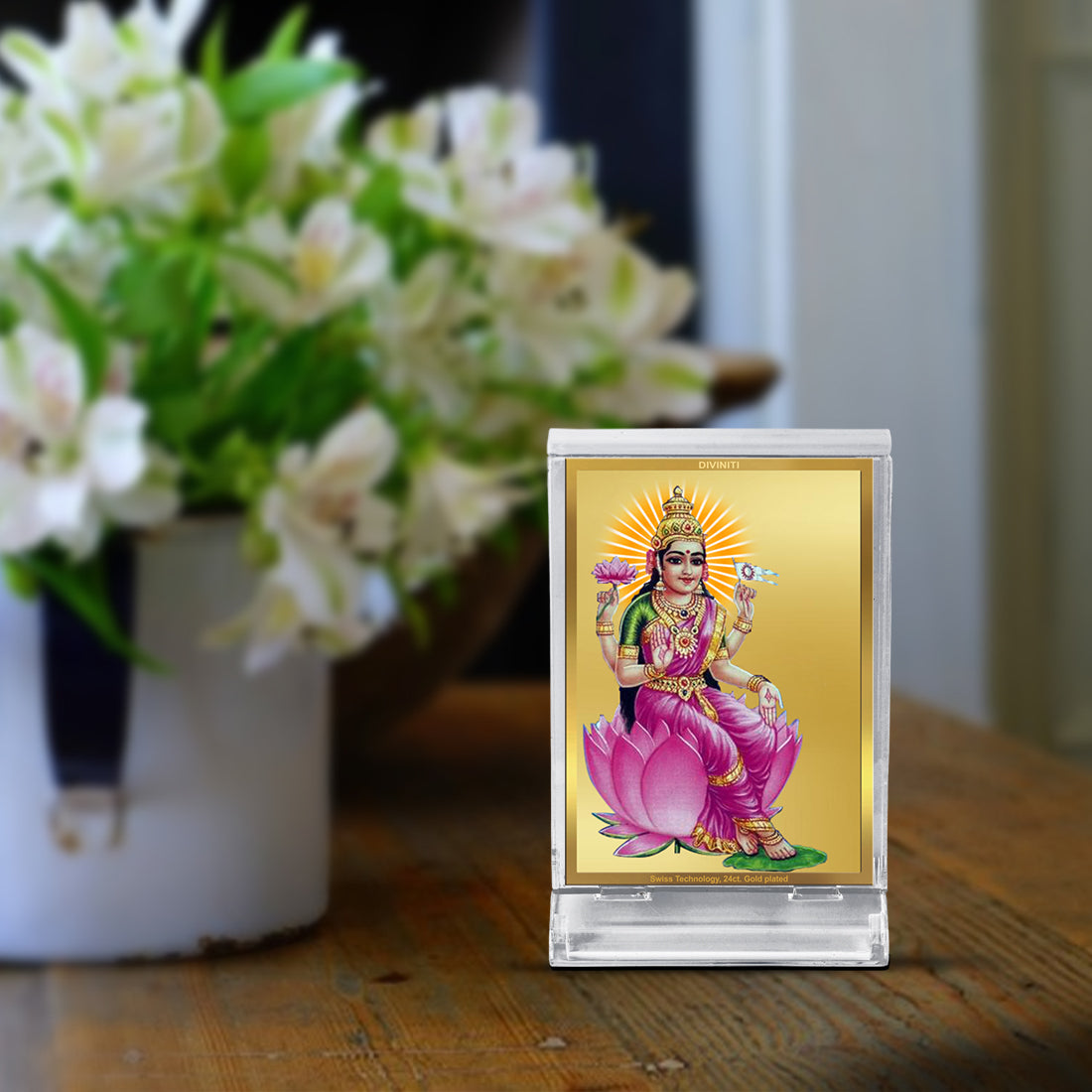 Aadi Lakshmi Gold Frame for Car & Home Decor