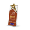 Acrylic Trophy with Metal Star | Custom Corporate Gifts