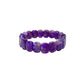 Amethyst Flat Shape Bracelet
