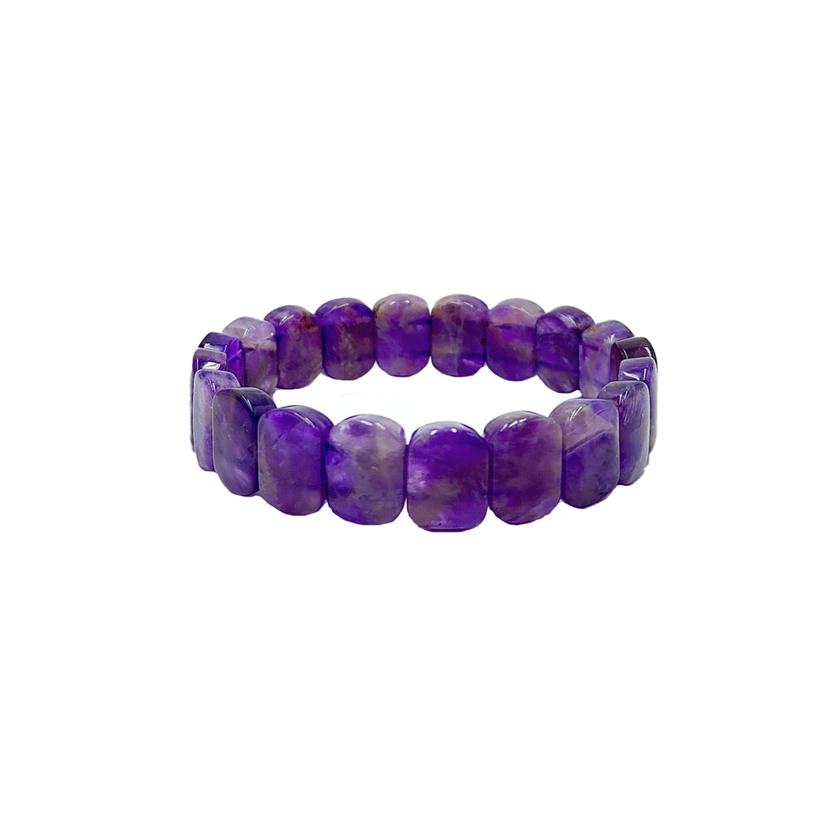 Amethyst Flat Shape Bracelet
