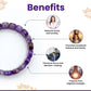 Amethyst Flat Shape Bracelet